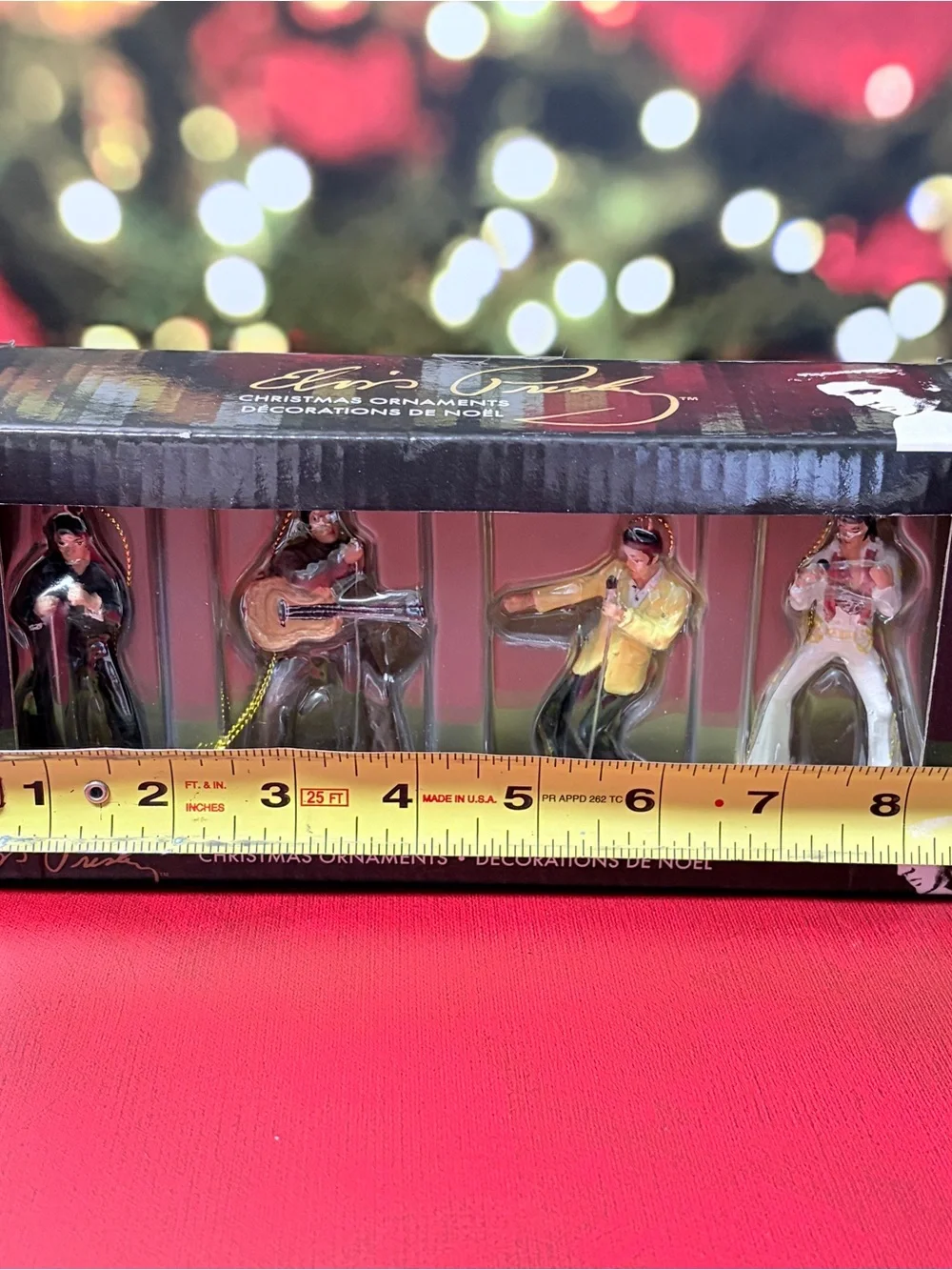 Kurt S Adler Elvis Presley Christmas Ornaments 4 Piece Set EP2176 Never Opened